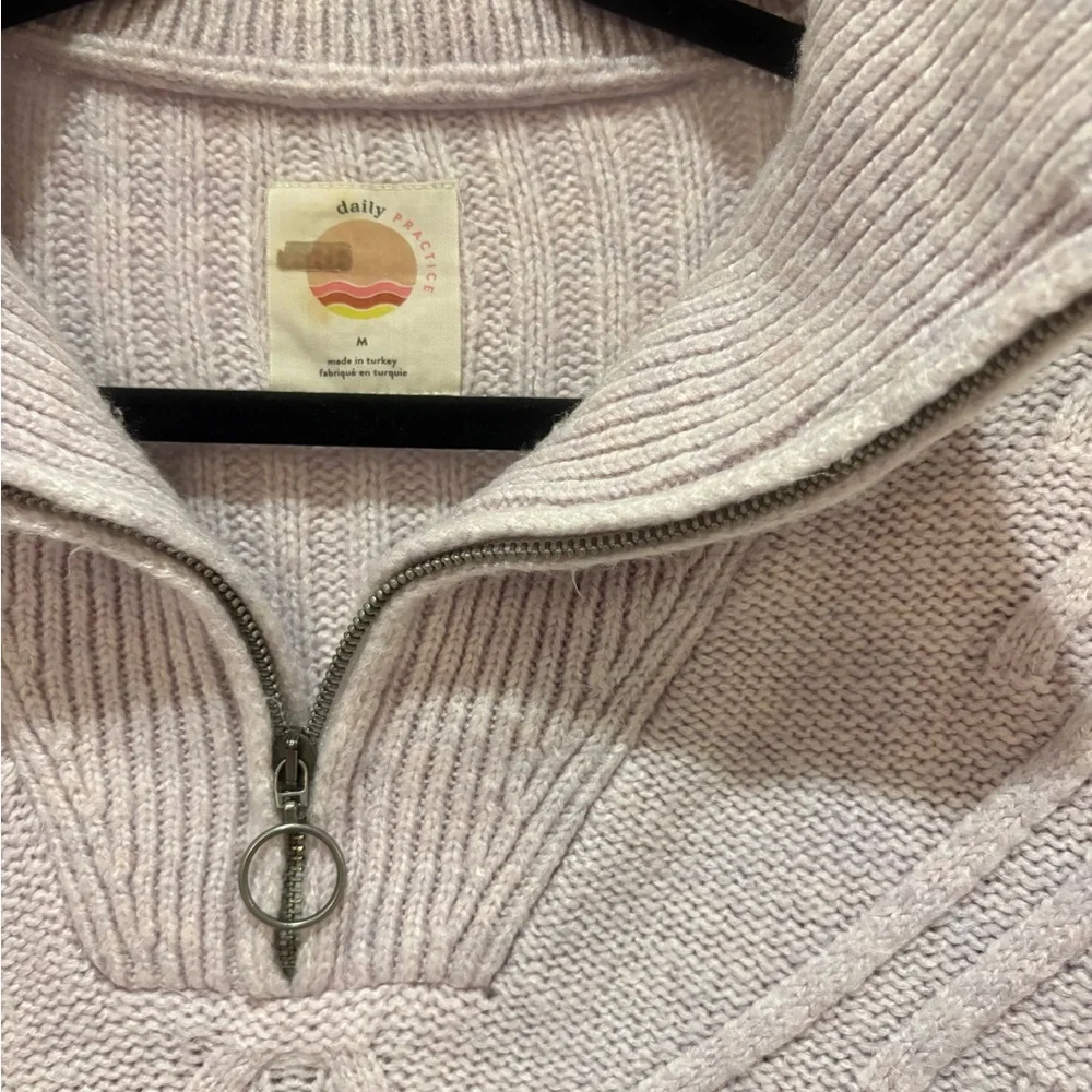 Anthropologie Daily Practice Cable Knit Pullover Sweater - Picture 5 of 10